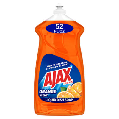 Ajax Ultra Orange Scent Triple Action Dish Liquid, 52 fl oz, 52 Fluid ounce