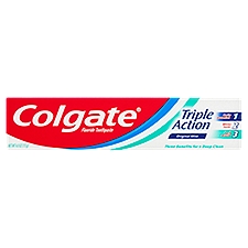 Colgate Triple Action Original Mint Fluoride Toothpaste, 4.0 oz