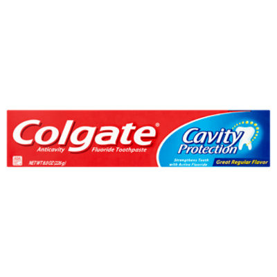 Colgate Cavity Protection Great Regular Flavor Toothpaste, 8.0 oz, 8 Ounce