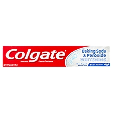 Colgate Baking Soda & Peroxide Whitening Brisk Mint Toothpaste, 6.0 oz, 6 Ounce