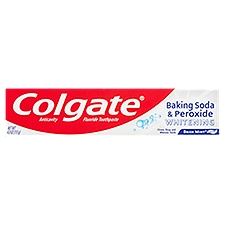 Colgate Baking Soda & Peroxide Whitening Brisk Mint, Toothpaste, 4 Ounce