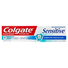 Colgate Toothpaste, Sensitive Maximum Strength Complete Protection Mint Clean, 6 Ounce