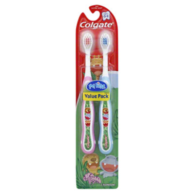 Colgate My First Baby and Toddler Toothbrush, Extra Soft - 2 Count, 2 Each