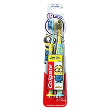 Colgate Kids Minions Extra Soft Toothbrush with Suction Cup - 2 Count, 2 Each