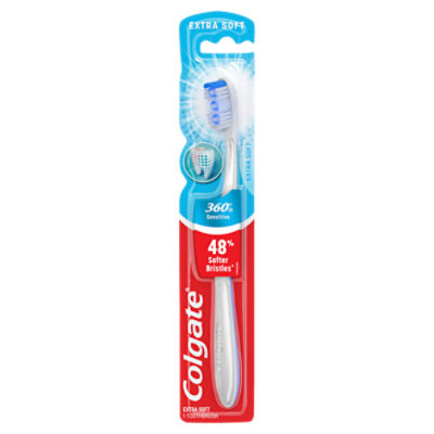 Colgate 360° Enamel Health Extra Soft Toothbrush for Sensitive Teeth ...