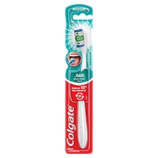 Colgate 360° Toothbrush with Tongue and Cheek Cleaner, Medium - 1 Count, 1 Each