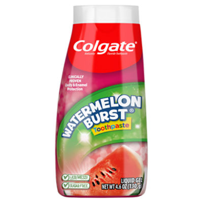 Colgate 2-in-1 Kids Toothpaste & Anticavity Mouthwash, Watermelon Burst, 4.6 ounces, 4.6 Ounce