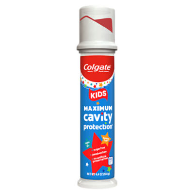 Colgate Kids Toothpaste Pump, Maximum Cavity Protection, 4.4 ounces