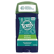 Tom's of Maine Natural for Men North Woods, Antiperspirant Deodorant, 2.8 Ounce