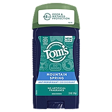 Tom's of Maine Natural Antiperspirant Deodorant for Men, Mountain Spring, 2.8 oz