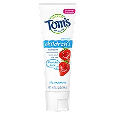 Tom's of Maine Kids Fluoride-Free Natural Toothpaste, Silly Strawberry, 5.1 oz., 5.1 Ounce