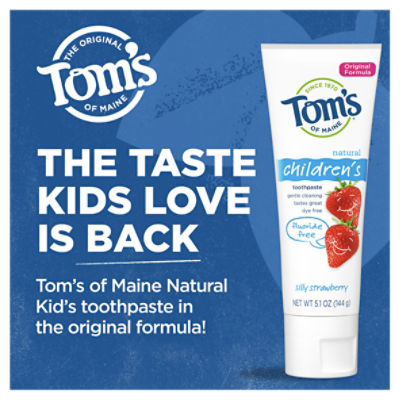 Toms kids online toothpaste