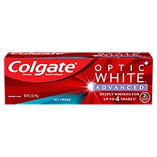 Colgate Optic White Advanced Icy Fresh Teeth Whitening Toothpaste, 3.2 oz