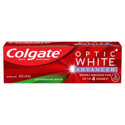 Colgate Optic White Advanced Oxygenating White Teeth Whitening, Toothpaste