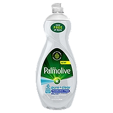 Palmolive Ultra Pure + Clear Fragrance Free, Dishwashing Liquid Dish Soap, 32.5 Fluid ounce
