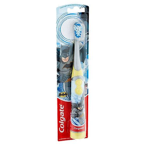 Colgate Batman Extra Soft Sonic Power Toothbrush
Great Clean Made Fun! Clean your teeth better than with a manual brush and make brushing fun! Enjoy all the different designs!