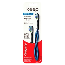 Colgate Keep Deep Clean - Navy, Manual Toothbrush Starter Kit, 1 Each