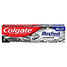 Colgate MaxFresh with Whitening + Charcoal Mint Toothpaste, 6.0 oz