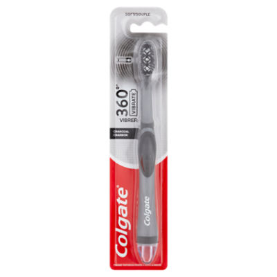 Colgate 360° Vibrate Soft Charcoal Powered Toothbrush