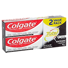 Colgate Total Whitening + Charcoal, Toothpaste, 4.8 Ounce
