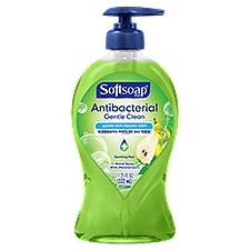 Softsoap Antibacterial Liquid Hand Soap Pump, Gentle Clean, Sparkling Pear - 11.25 Fluid Ounce, 11.3 Fluid ounce