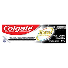 Colgate Total Whitening + Charcoal Stannous Fluoride Toothpaste, 3.3 oz