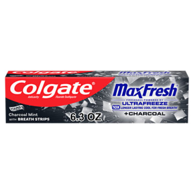 Colgate MaxFresh Charcoal Mint Anticavity Fluoride Toothpaste, 6.3 oz