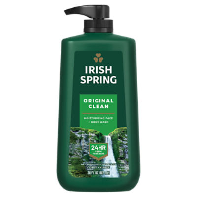 Irish Spring Original Clean Body Wash for Men, 30 Oz Pump