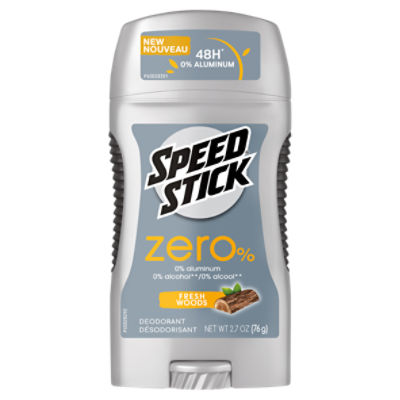 Men Speed Stick, Fresh Woods Zero% Deodorant Stick, 2.7 Oz - ShopRite