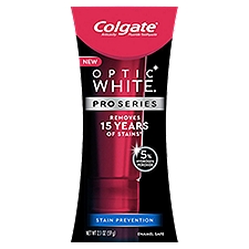 Colgate Optic White Pro Series Whitening Toothpaste with 5% Hydrogen Peroxide Stain Prevention 2.1oz