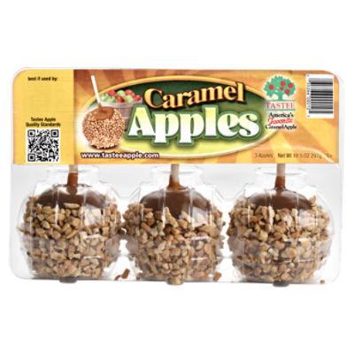 Tastee Caramel Apples, 3 count, 10.5 oz