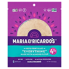 Maria and Ricardo's "Everything" Keto Tortillas, 6 count, 4.6 oz