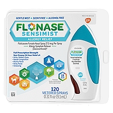 Flonase Sensimist Allergy Relief Non Drowsy Allergy Medication Gentle Mist, Nasal Spray, 0.31 Fluid ounce