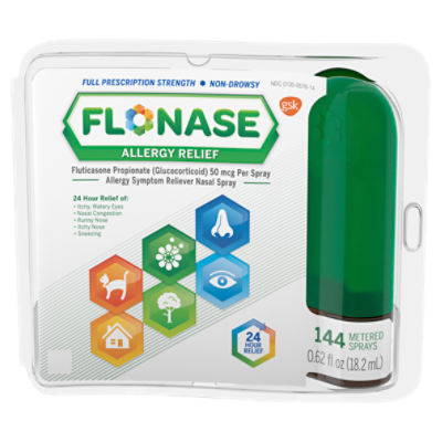 Flonase Allergy Relief Nasal Spray, 24 Hour Non Drowsy Allergy Medicine
