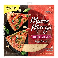 Mama Mary's 12'' Thin Pizza Crust 2-Pack , 16 Ounce