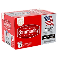 Community Coffee American Classic Medium Roast, Single-Serve Cups, 4.6 Ounce