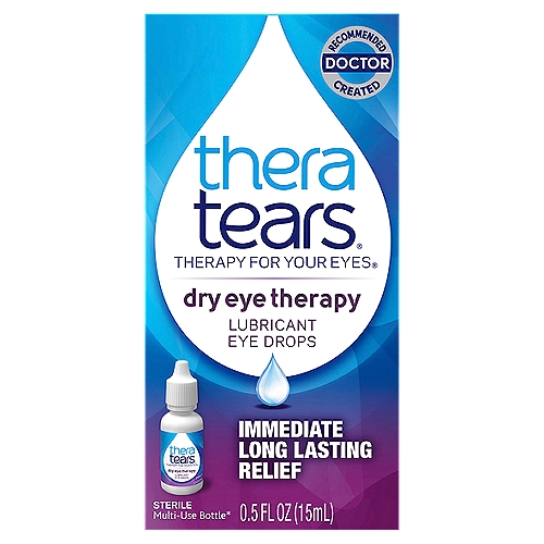 Thera Tears Dry Eye Therapy Lubricant Eye Drops, 0.5 fl oz