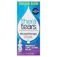 Thera Tears Dry Eye Therapy Lubricant Eye Drops Value Size, 1 fl oz
