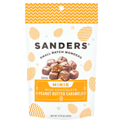 Sanders Peanut Butter Caramels Milk Chocolate Minis, 3.75 oz