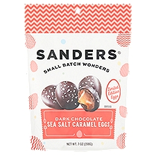 Sanders Dark Chocolate Sea Salt Caramel Eggs Limited Edition, 7 oz, 7 Ounce