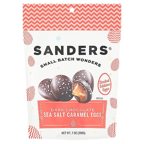 Sanders Dark Chocolate Sea Salt Caramel Eggs Limited Edition, 7 oz