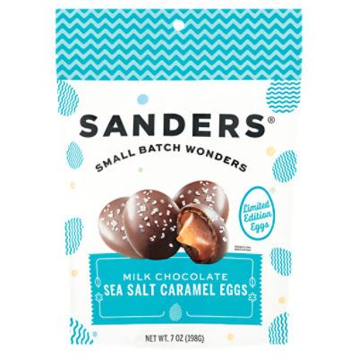 Sanders Milk Chocolate Sea Salt Caramel Eggs Limited Edition, 7 oz