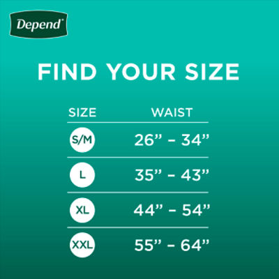 Depend Fresh Protection Adult Incontinence Underwear for Men