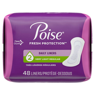 Poise Microliners, Regular Length, Lightest Absorbency, Feminine Care