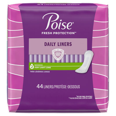 Poise Daily Microliners Incontinence Panty Liners 1 Drop Lightest