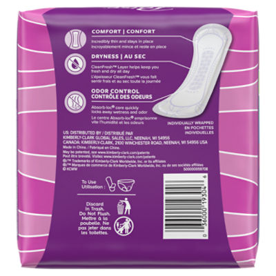 Poise Daily Microliners, Incontinence Panty Liners, 1 Drop