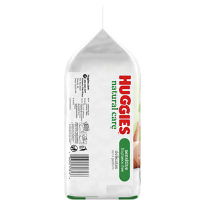 Huggies Natural Care Sensitive Fragrance Free Wipes Refill Pack, 184 Count Image 8 of 10