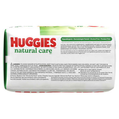 Huggies Natural Care Sensitive Fragrance Free Wipes, 168 Count Image 9 of 13