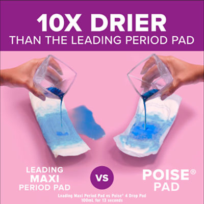 Poise Active Collection Long Length Light Absorbency Incontinence