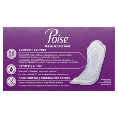 Poise Incontinence Pads & Postpartum Incontinence Pads 6 Drop Ultimate,  Regular Length Pads - The Fresh Grocer